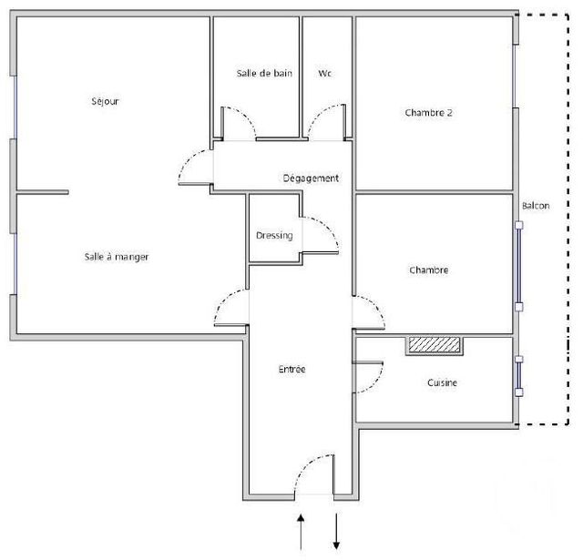 Appartement F3/4 à vendre - 3 pièces - 85.25 m2 - PARIS - 75012 - ILE-DE-FRANCE - Century 21 Daumesnil